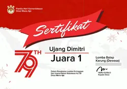 Sertifikat Lomba 
