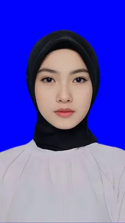 Pas foto latar biru