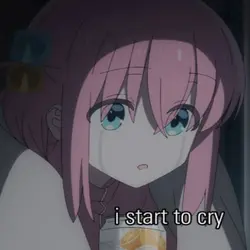 i start to cry 