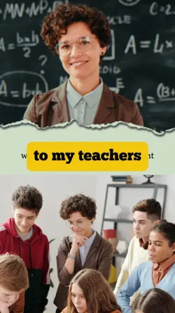 to my teachers