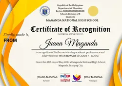 with honors!!!