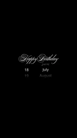 18 July 3025birthday