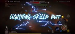 Lightning skill buff