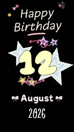 HBD 12 AUGUST
