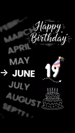Birthday 19 June