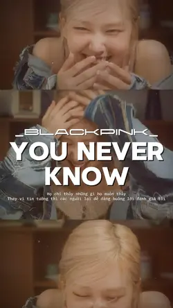 YOU NEVER KNOW