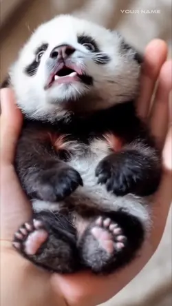 Cute tiny Ai panda