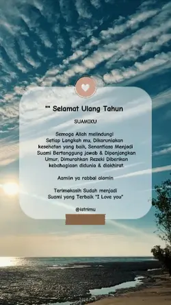 Selamat ultah suami