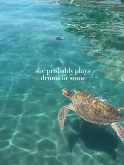 she prob plays drum