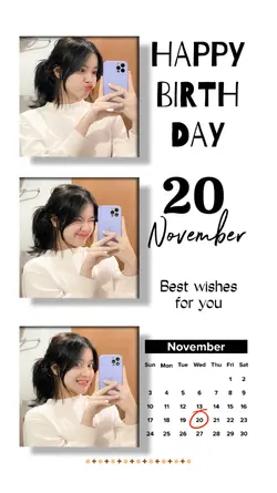 BIRTHDAY 20 NOVEMBER