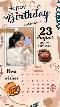 23 AUGUST HBD 2025