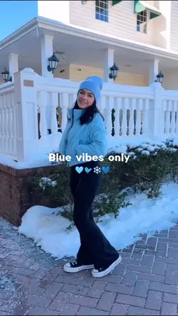 blue outfit