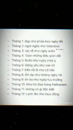 trend tháng 1