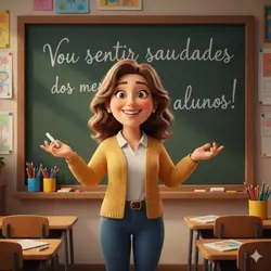 Professora e alunos
