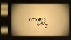 October Brithday