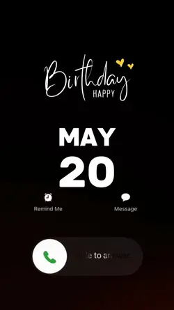 birthday 20 may 2026