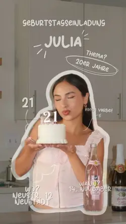 Einladung 🎂