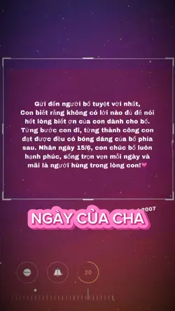 Ngày của cha 15/6