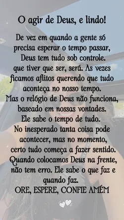 O agir de Deus