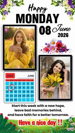 Monday 8 June 2026