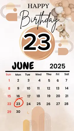 birthday 23 June