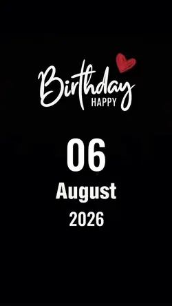 Hbd 06 August 2026