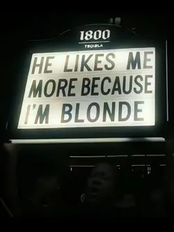 I'm blonde 