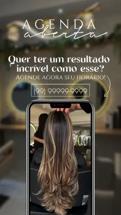 Agenda aberta cabelo