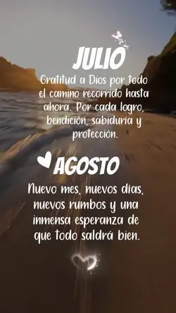 Bienvenido Agosto 