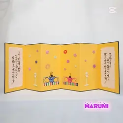 金屏風のお雛様飾り