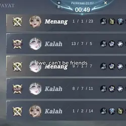 we can't be friends