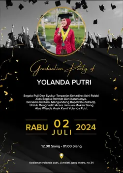 UNDANGAN WISUDA KECE