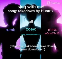 Take down voice over
