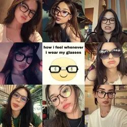 i wear my glasses