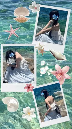 beach collage