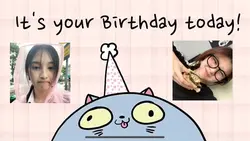 your birthday today