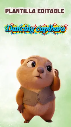 Capibara bailando