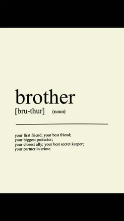 to my brother