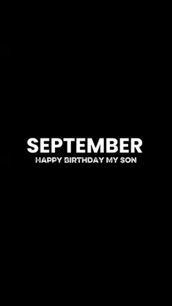 Happy Birthday MySon