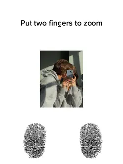 put two fingers,..