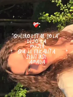 Quiero estar sola 