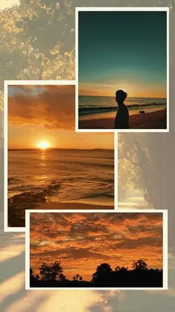 sunset collage