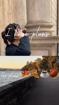 I have plans 🍁🍂☕️🌰