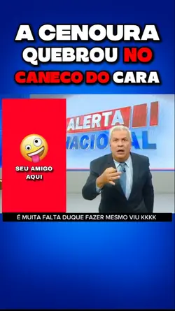 enfiou uma cenoura