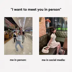 in person vs socmed