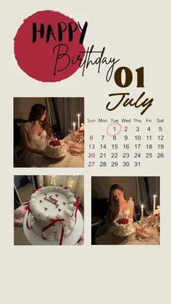BIRTHDAY 1 JULY 2025