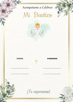 Invitación bautizo 
