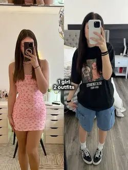 1 girl 2 outfits 