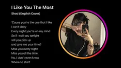 I like you the most