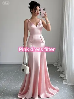 Pink dress filter 